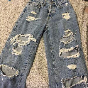PacSun Light Blue Distressed Boyfriend Jeans